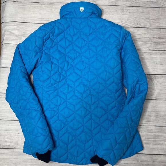 Noble Equestrian Quilted Jacket Womens Small Turquoise Blue Riding - Picture 4 of 6
